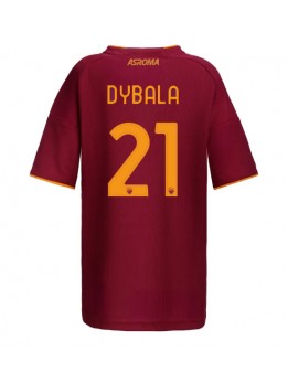Billige AS Roma Paulo Dybala #21 Hjemmedrakt Dame 2025-26 Kortermet